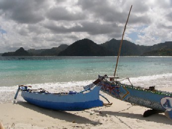 bateaux de peche a Lombok